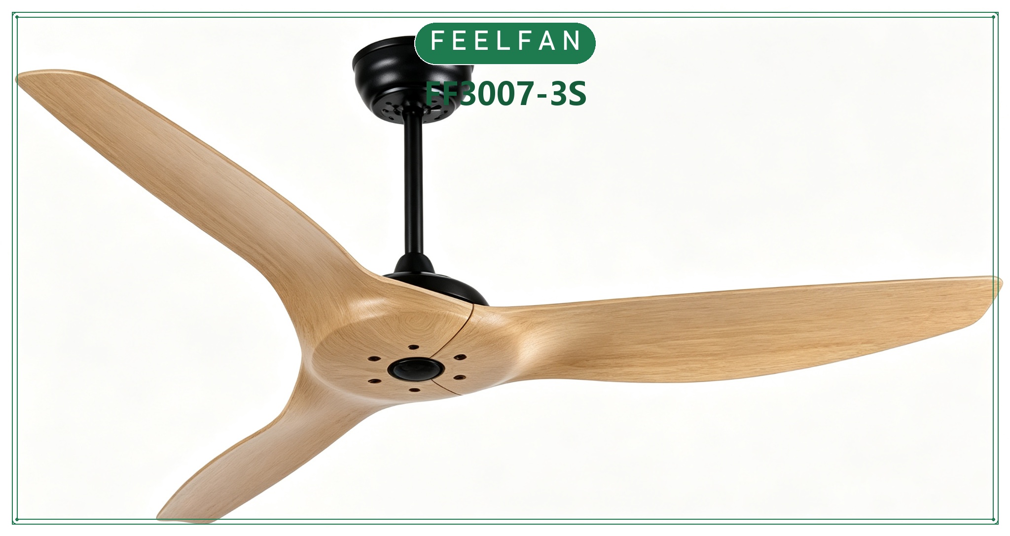 FEELFAN FF3007-3S 3-Blade ABS BLDC Ceiling Fan (No Light)
