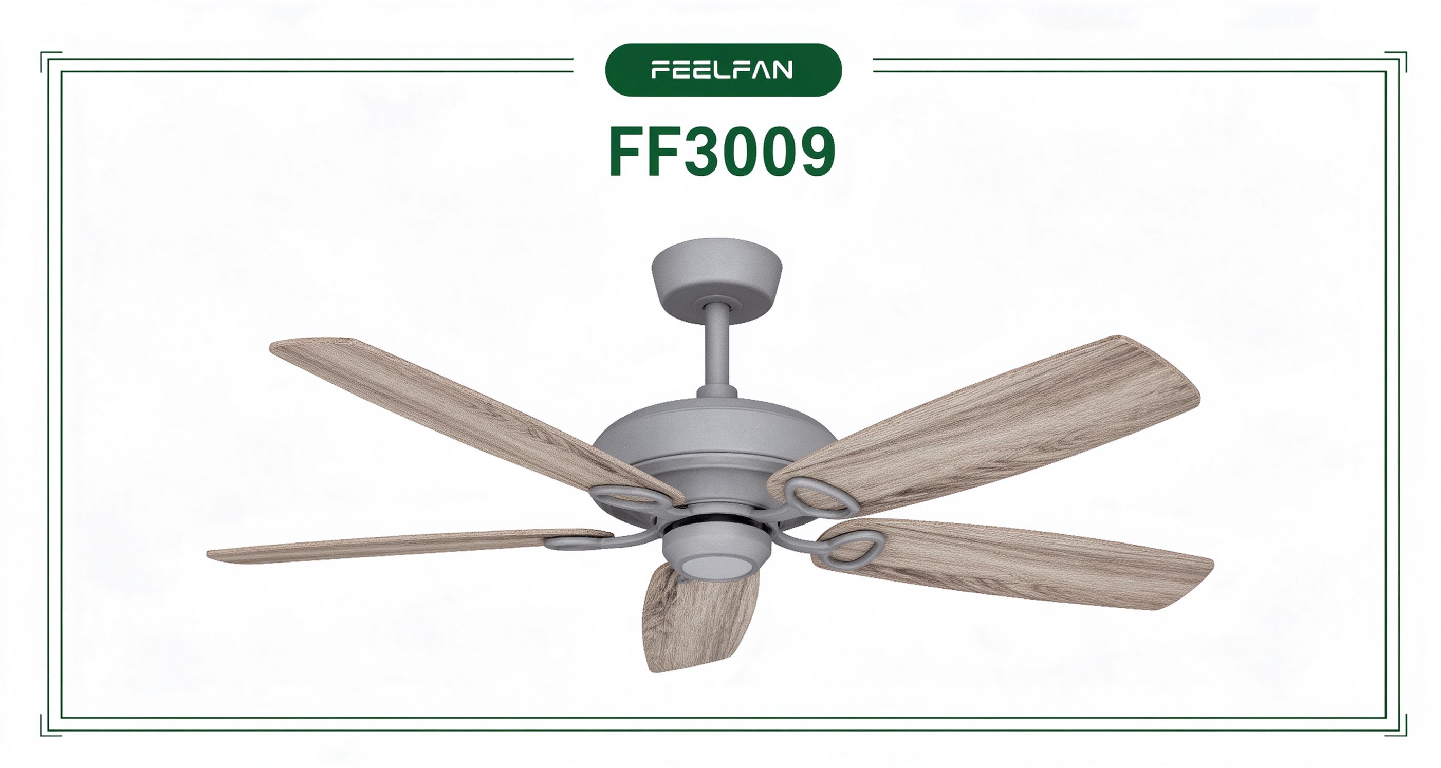 FEELFAN FF3009 5-Blade MDF AC Ceiling Fan (No Light)
